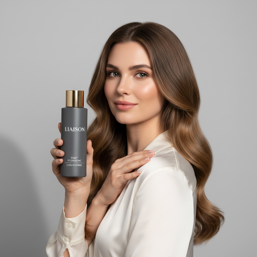 Liaison Daily Hydrating Conditioner – Model Holding Bottle