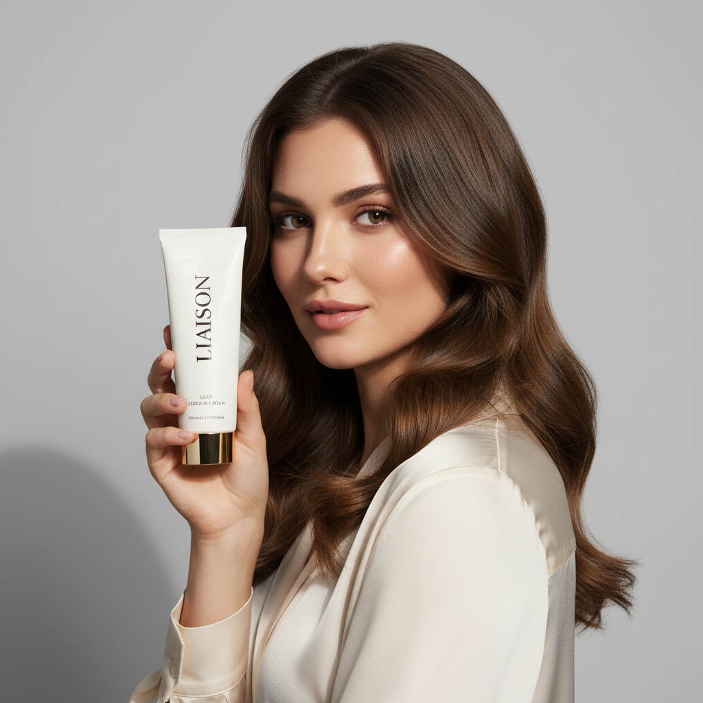 Liaison Silky Leave-In Cream – Model Holding Tube