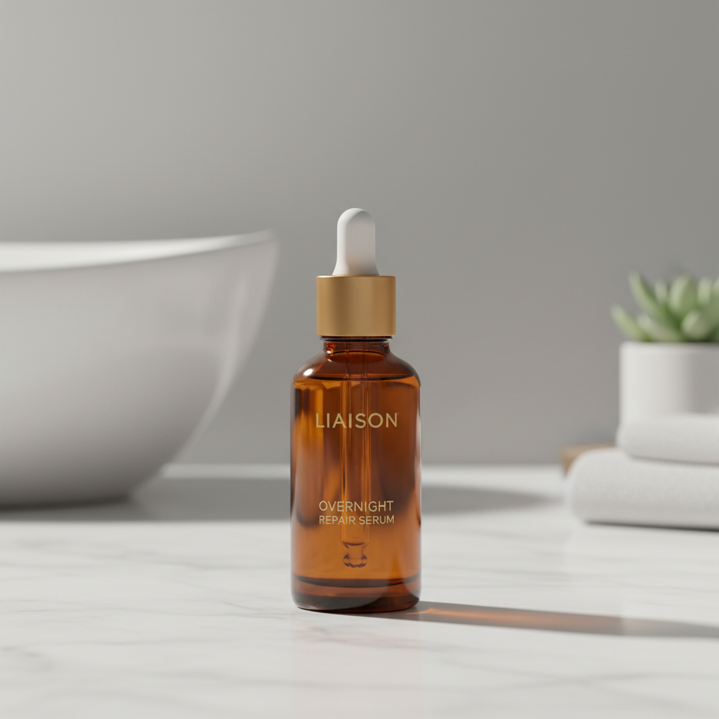 Liaison Overnight Repair Serum - Bathroom Lifestyle