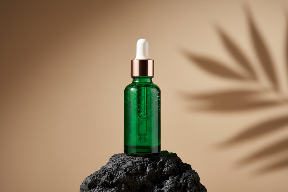Luxury Emerald Dropper Bottle