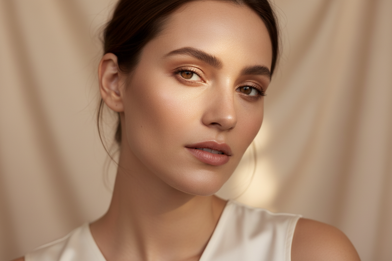 Premium Editorial Skincare Portrait